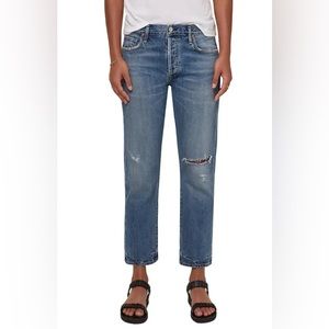 Citizens of Humanity women 29 Emerson boyfriend ripped road-trip denim jeans EUC